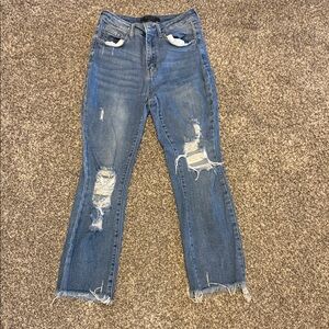 Risen Distressed Ankle Women's Jeans